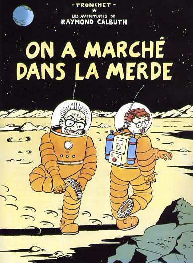 Albums de Tintin, parodie