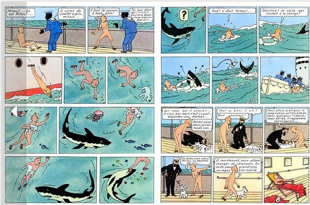 Tintin au congo (à poil)